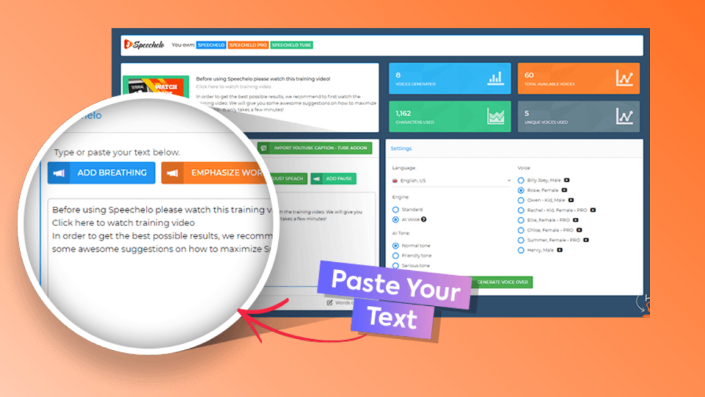 Turn Text to Speech with Human Like Voice